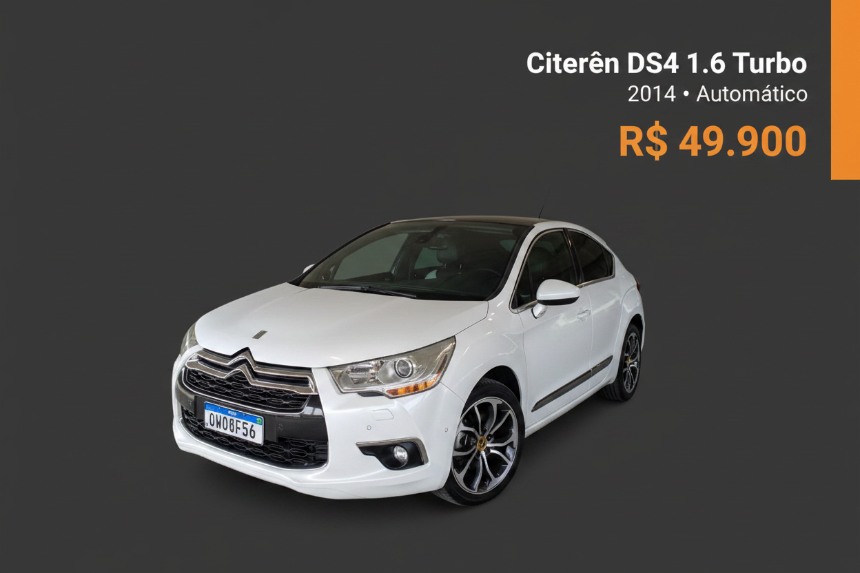 Card Citroën DS4 1.6 Turbo 2014 - R$ 49.900